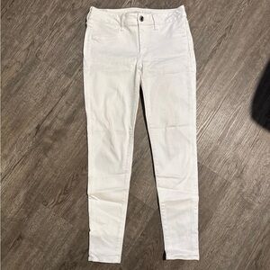 American Eagle Outfitters White Stretch Jeans